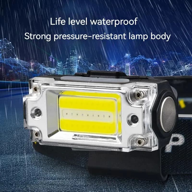 Mini lampe de sauna COB pour touristes, lampe de poche à capteur, 5 modes d'éclairage, camping en pl
