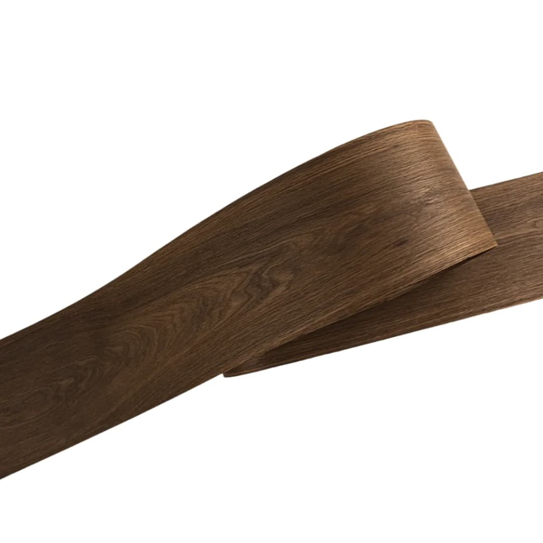 Feuille de placage de bois de grain de chêne fumé naturel de 0.5mm d'épaisseur 2.5x0.25m (98x9.8 pou