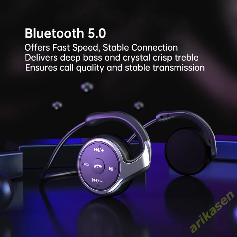 AX698 sport Bluetooth écouteur avec lecteur MP3 sur l'oreille confortable Fone Auriculares sans fil 