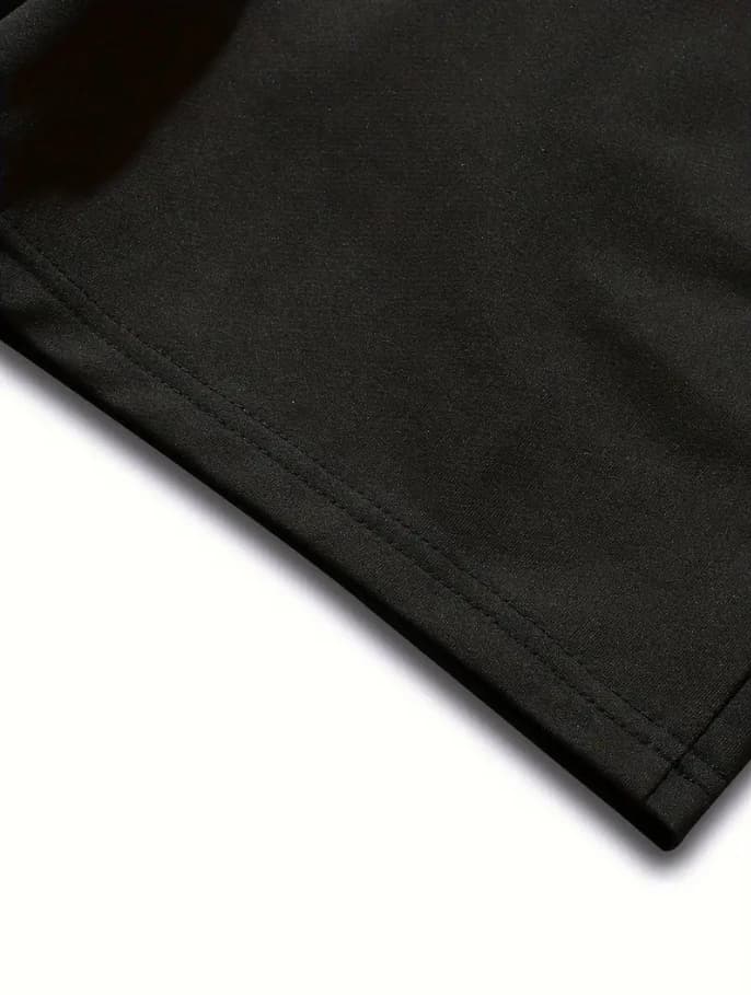 Ensemble décontracté confortable pour homme, t-shirt à col rond et short à taille élastique avec imp