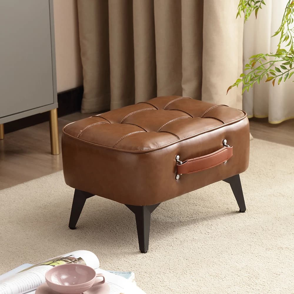 Tabouret court minimaliste 1 pièce, canapé court Super doux et peu encombrant, banc à chaussures dom