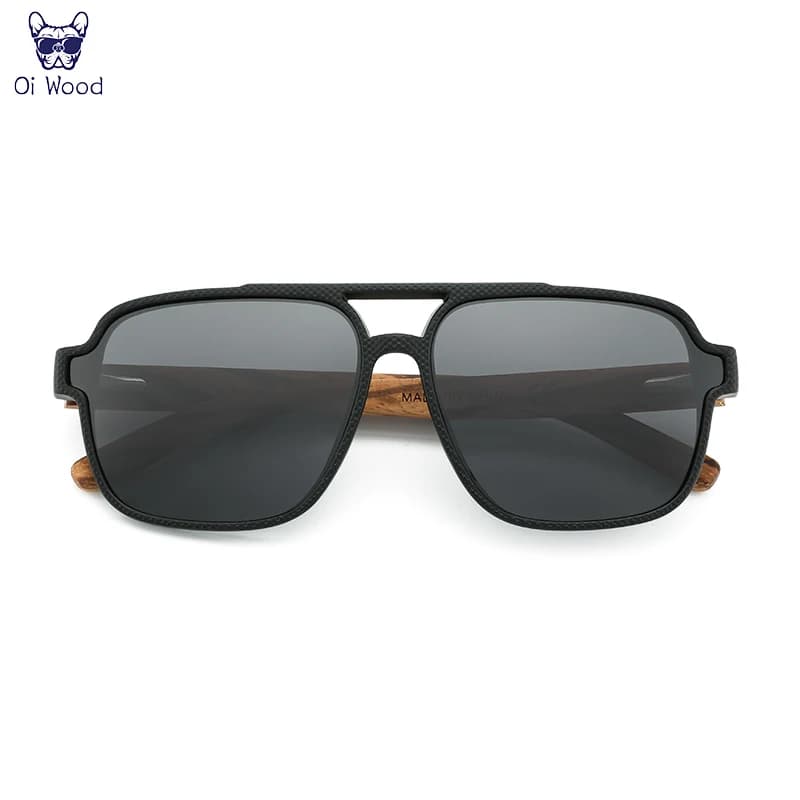 Oi bois lunettes de soleil pour hommes bois lunettes de soleil homme lunettes lunettes polarisantes 