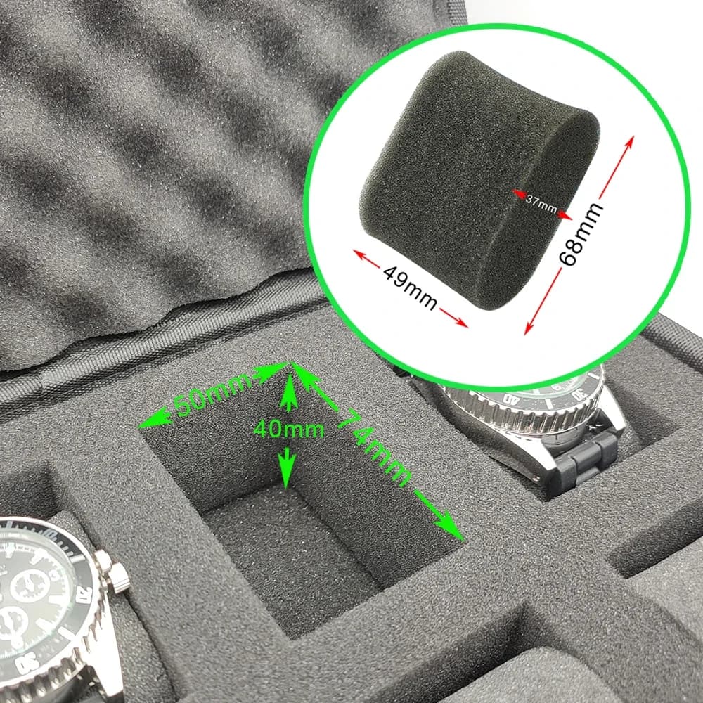 Boîte à montres portable en EVA, étui de rangement coloré pour montres, organisateur de sécurité en 