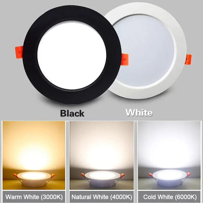 10 pièces LED Downlight 12W 15W 18W 9W AC220V 5W 7W 110V Spot encastré épais en aluminium éclairage 