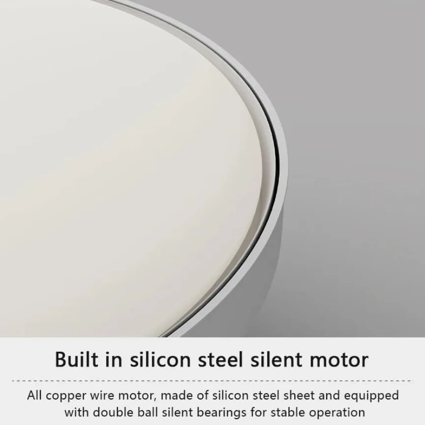 Lampe de ventilateur de plafond LED avec conception moderne sans lame, vent silencieux et fort, télé