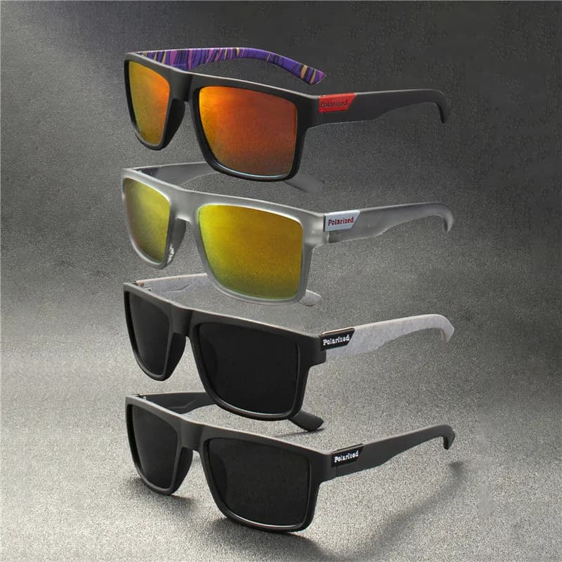 5 pièces lunettes de soleil polarisées de luxe hommes femmes mode carré mâle lunettes de soleil Vint