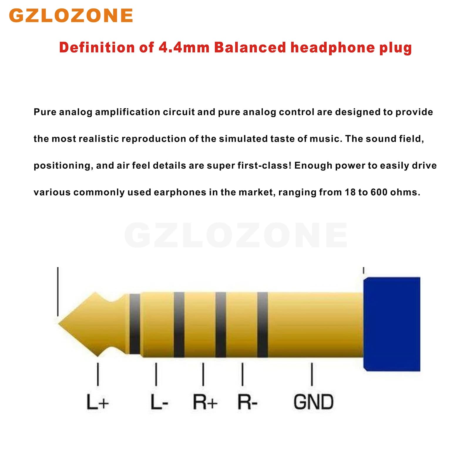 XZ-U606U Ultra HIFI haute courant Portable 4.4mm entièrement équilibré amplificateur de casque préam