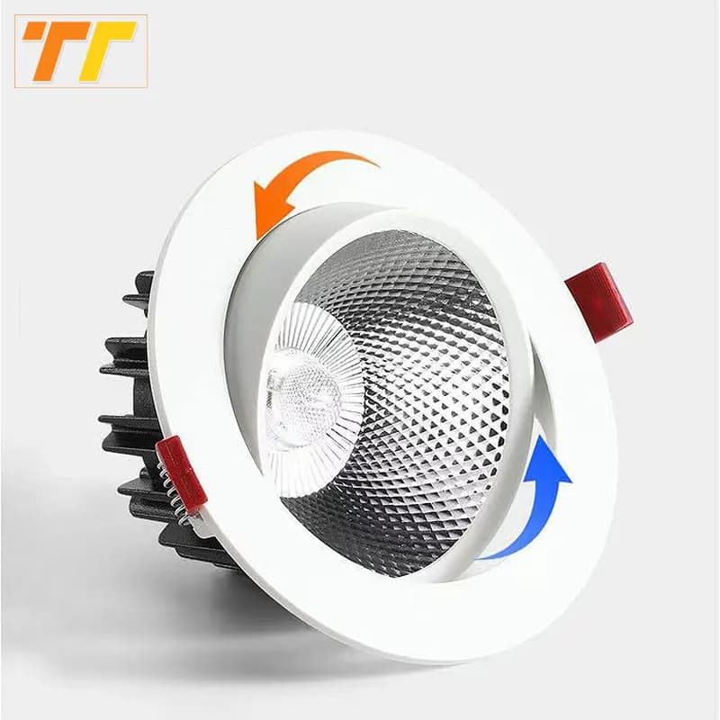 Downlights LED à intensité variable 7W 9W spots 12W 15W AC90V-260V 5W 18W 24W COB puce plafonniers e
