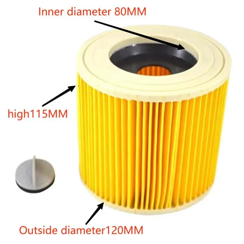 Sac à poussière de remplacement, filtre Hepa pour aspirateur Karcher WD3 Premium WD3200 WD 3300 MV3,