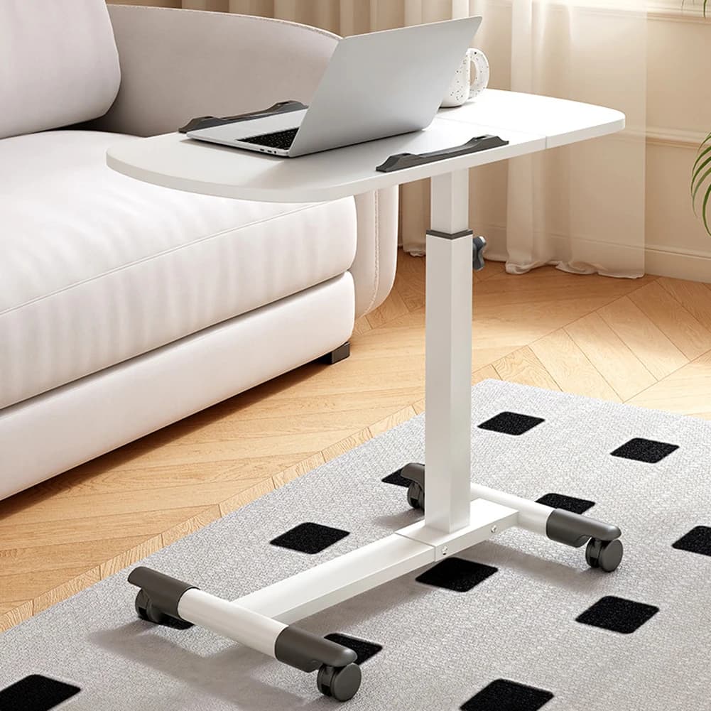 Table de chevet réglable en hauteur au-dessus du lit, Table de chevet d'hôpital avec bureau inclinab