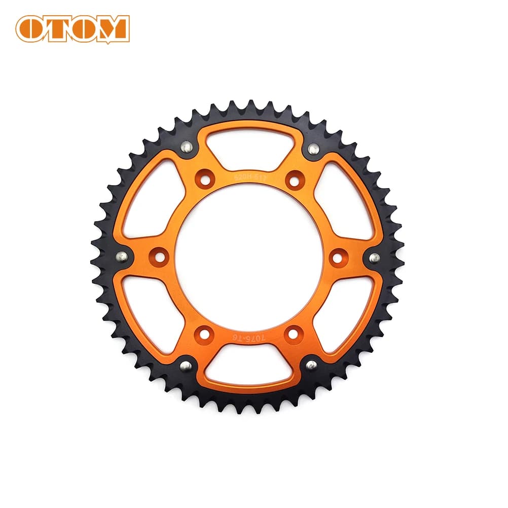 OTOM-Pignon Arrière 520 pour Moto KTM EXC HUSQVARNA GASGAS, 51T 52T, Plaque de Tambour de Disque de 