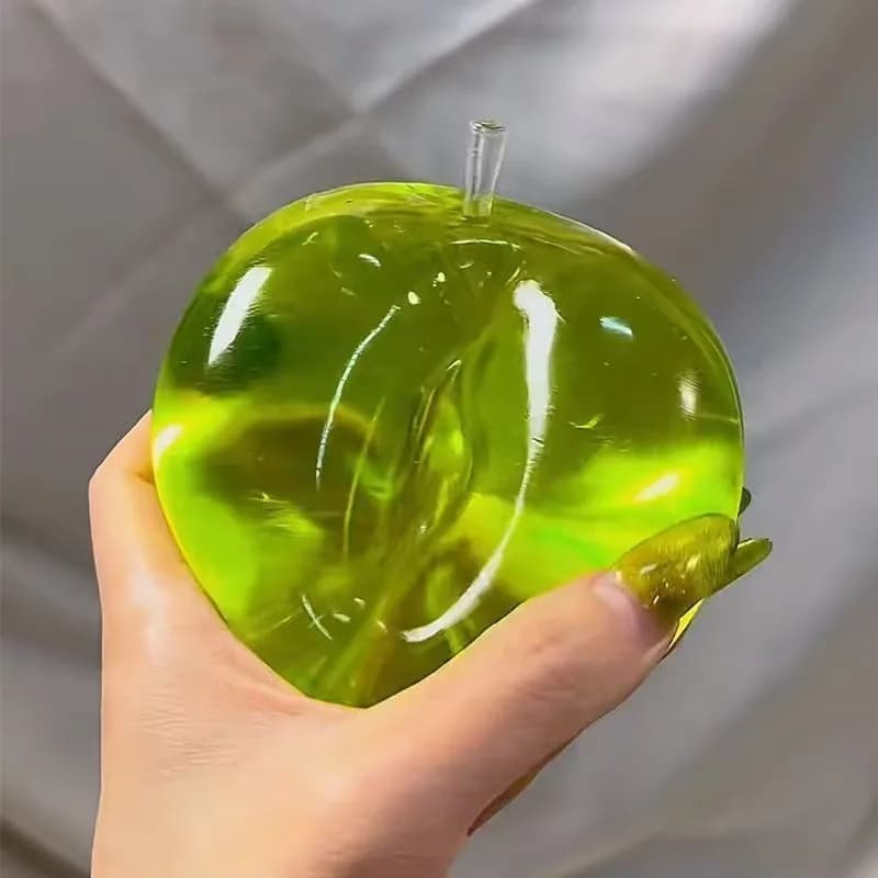 Jouets à presser pomme verte, soulage le Stress et le évent, jouets Fidget en pendaison, jouets à pr