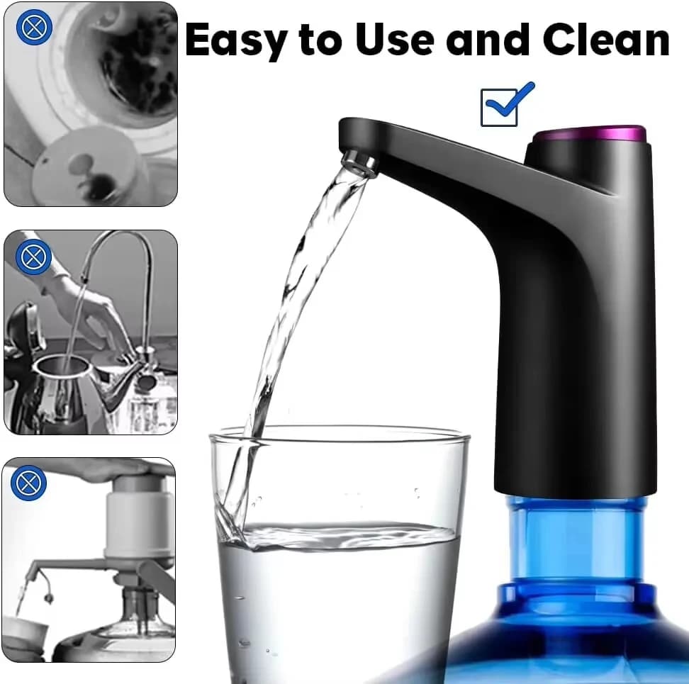 Presse à eau automatique, pompe à eau électrique en baril domestique, pompe à eau minérale Rechargea