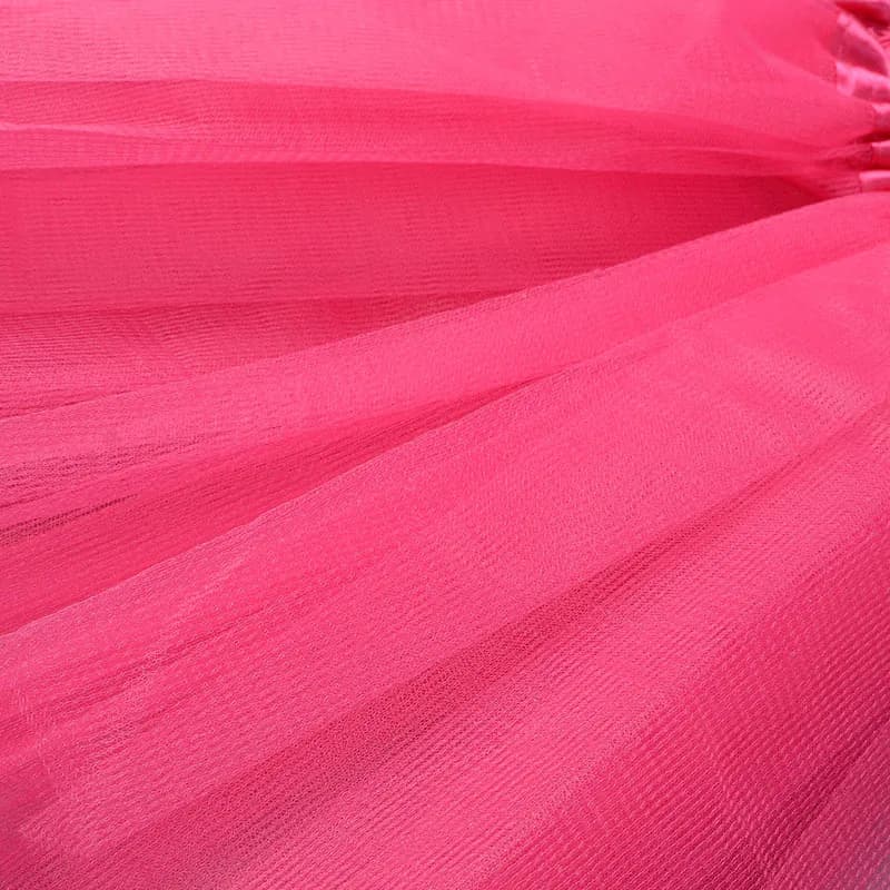 Fille élastique Ballet Dancewear Tutus Mini jupe pour fête d'anniversaire danse 3 couches Tulle Tutu