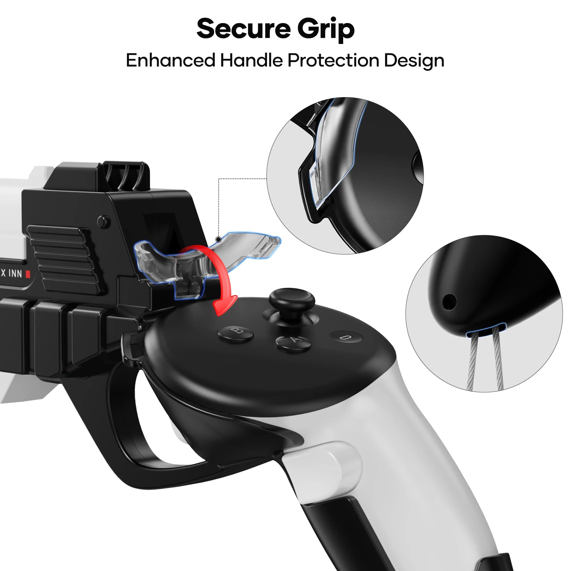 APEXINNO contrôleurs pistolet Stock couverture pour Meta Quest 3 VR contrôleur électrique pistolet p