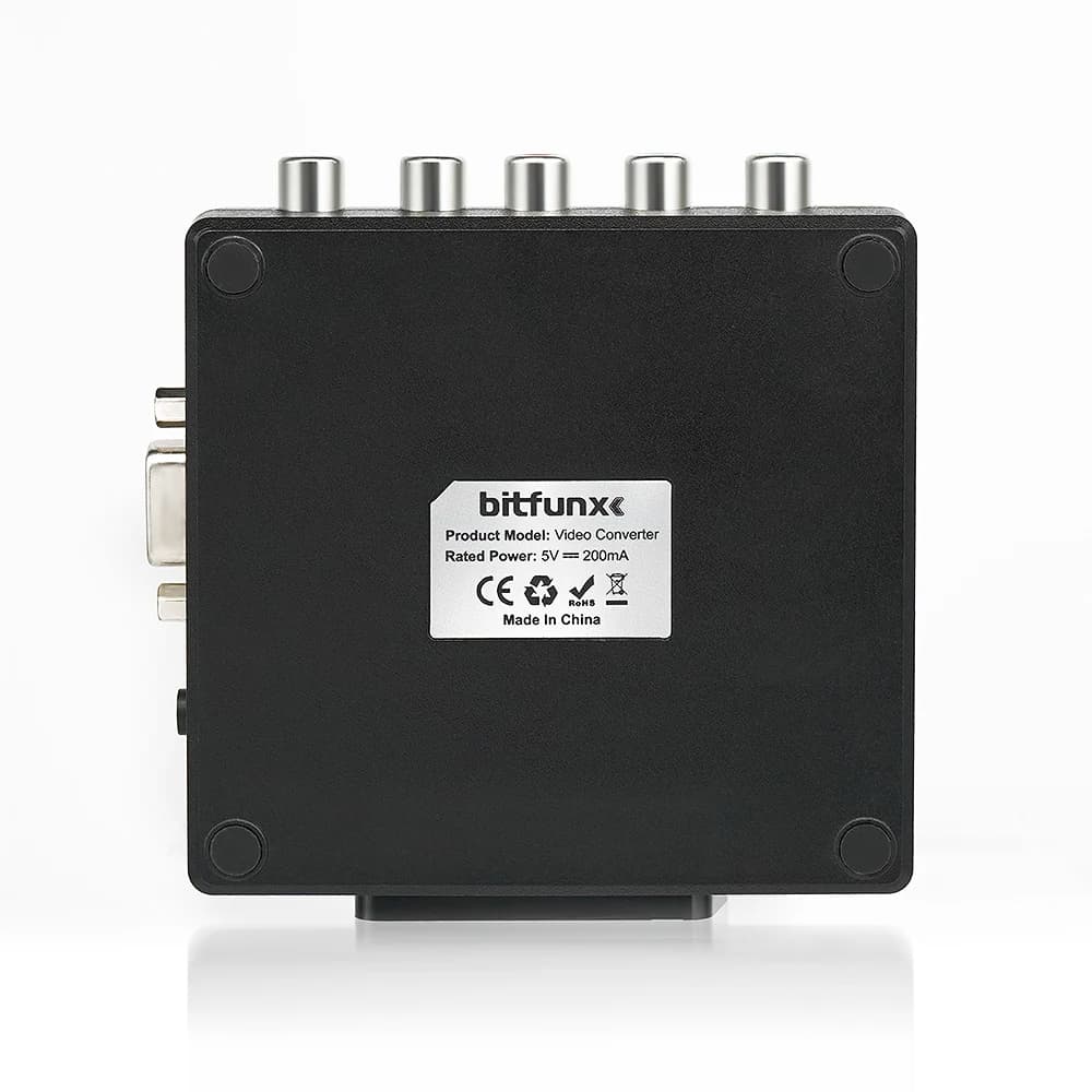 Convertisseur de signal vidéo BitFunx RGBS (Scart) ou VGA vers YPBPR, transcodeur RGBS vers composan