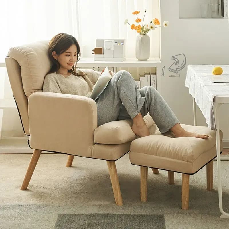 Chaise de salon pliante pour une personne, chaise d'ordinateur, canapé, coiffeuse, bureau, maison, b