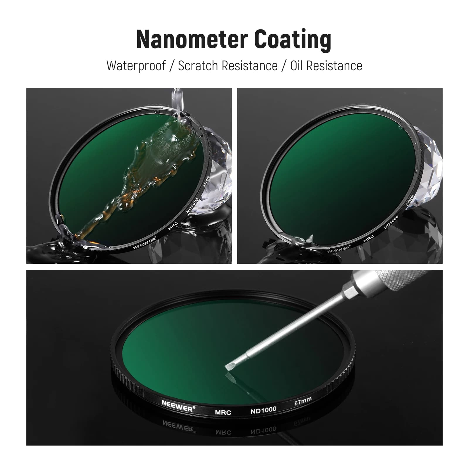 NEEPackets-Kit de filtres ND pour partenaires, ensemble de filtres de densité al, double face, 30 co