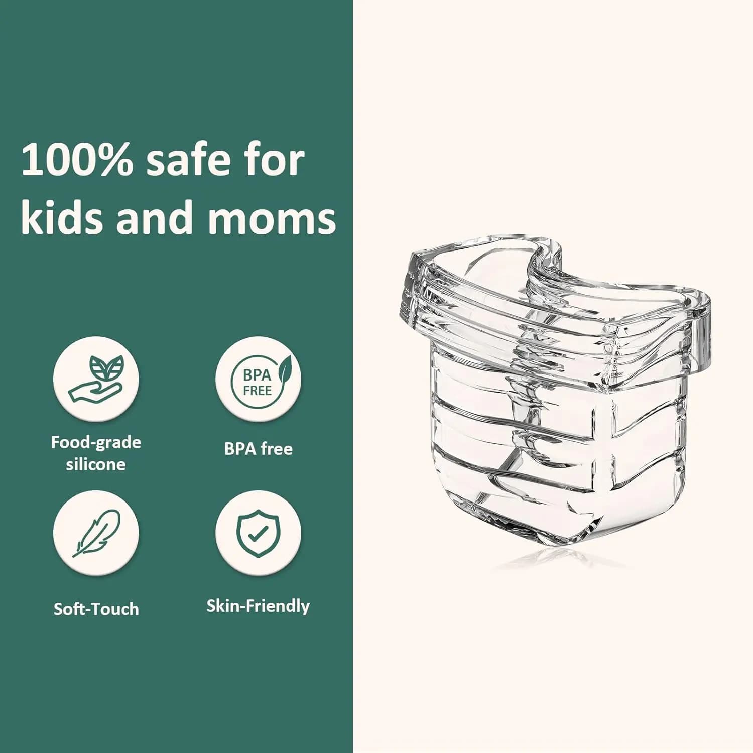 Accessoires de tire-lait, Valve à bec de canard, adapté au tire-lait portable MOMMED S18/S21, paquet