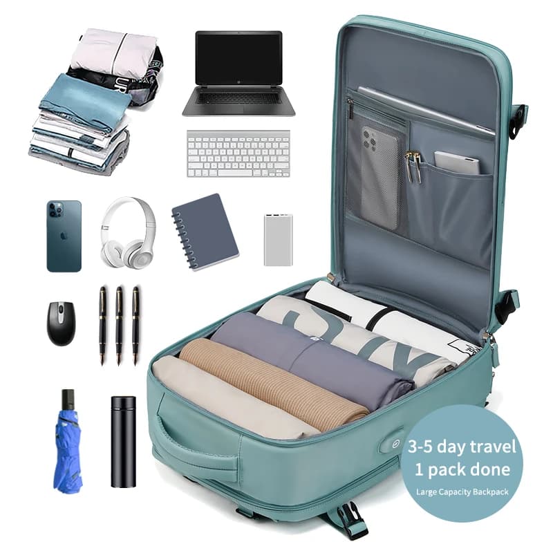 Femmes sac à dos pour ordinateur portable 15.6 pouces adolescente USB charge école sac à dos sac à c
