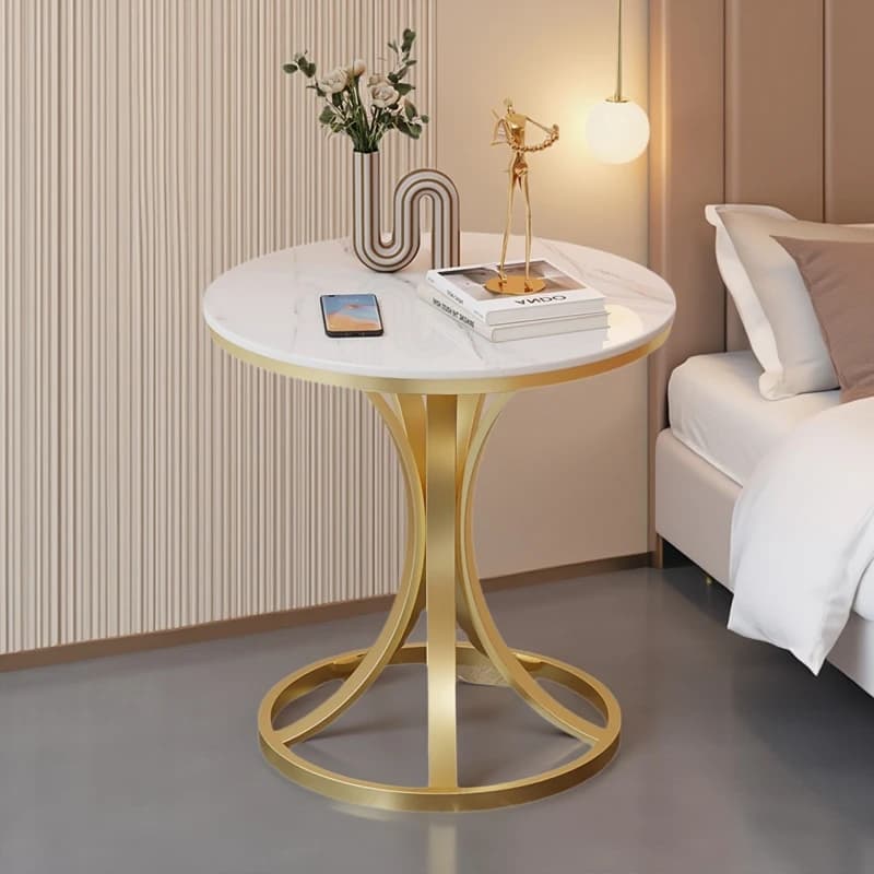 Meubles de maison légers de luxe, petite table ronde pour salon, balcon, table basse, chambre à couc