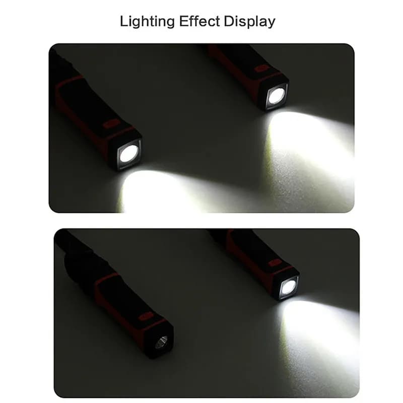Flexible mains libres LED cou lumière livre lampe de lecture nuit Camping lumière lampe de poche AA/