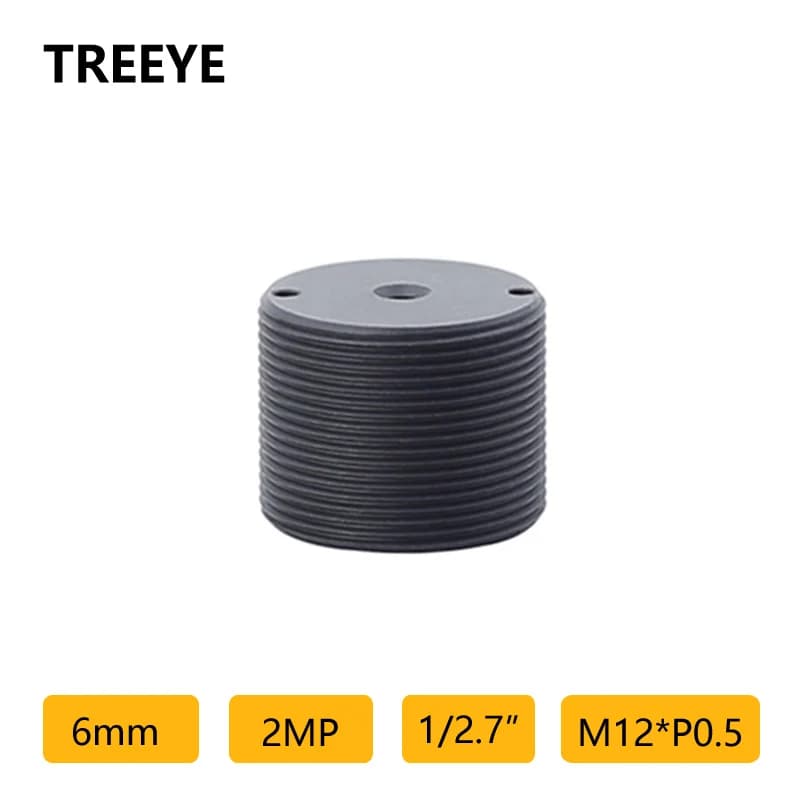 Objectif sténopé HD 2MP 6mm, filtre IR 650nm, sonnette M12, visiophone, IP ADH, caméra conique, obje