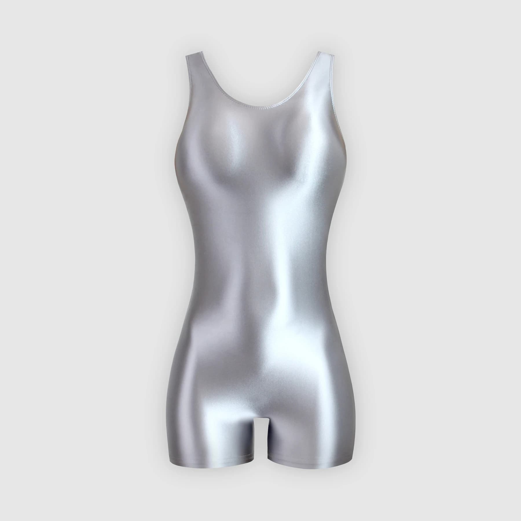 XClocKNYoung Collant satiné brillant Sexy Oil Glossy Combinaison une pièce Gilet Pantalon de sport C