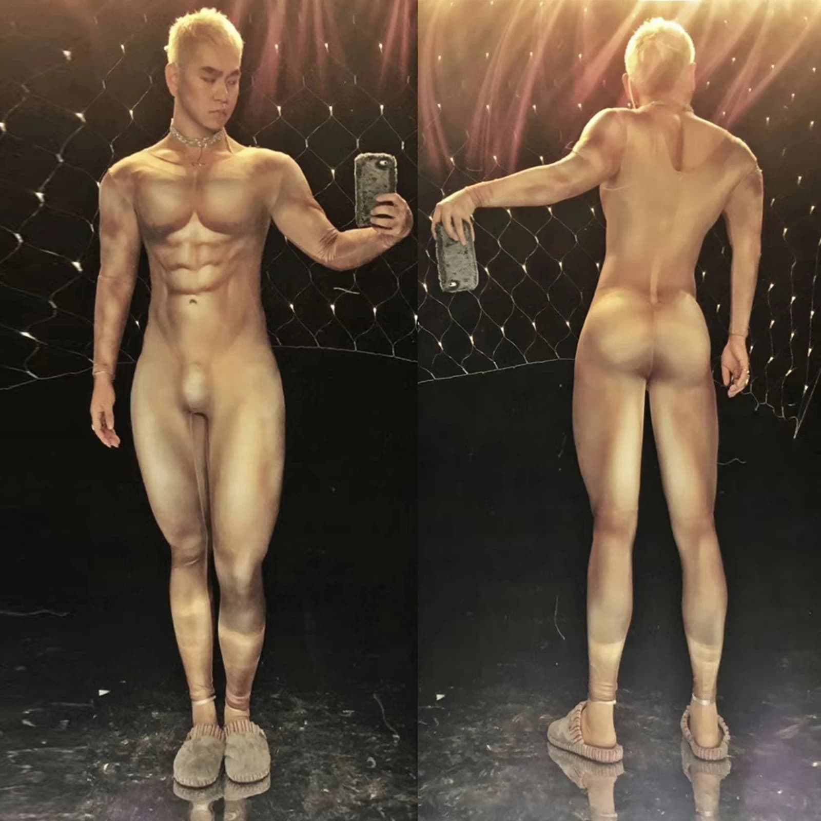 Combinaison sexy à imprimé serpent pour femmes, tenue de pole légiti, une pièce, pour défilés, araig