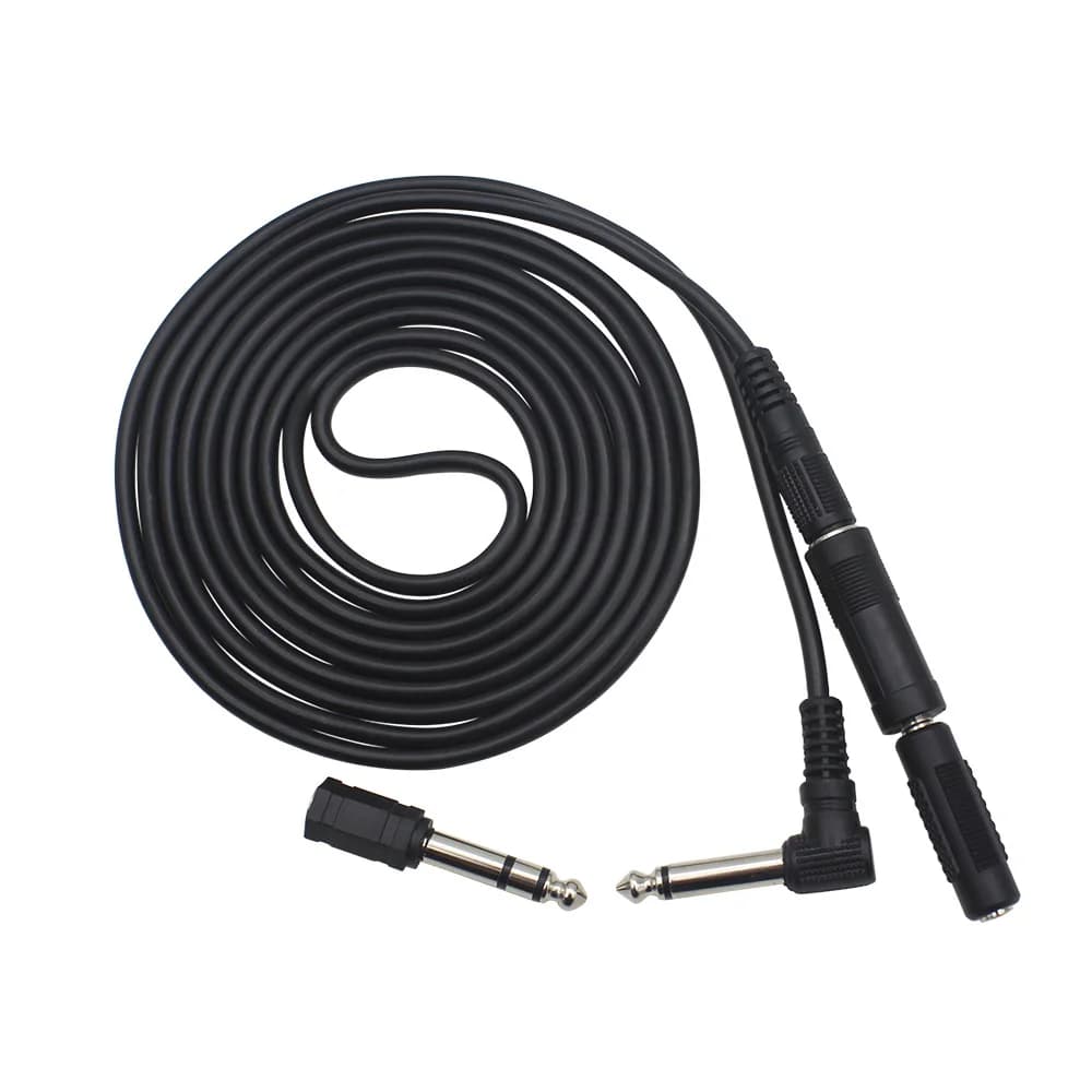 Câble de guitare 3m Câble de Raccordement pour Guitare Électrique Basse Clavier Instrument Réduction