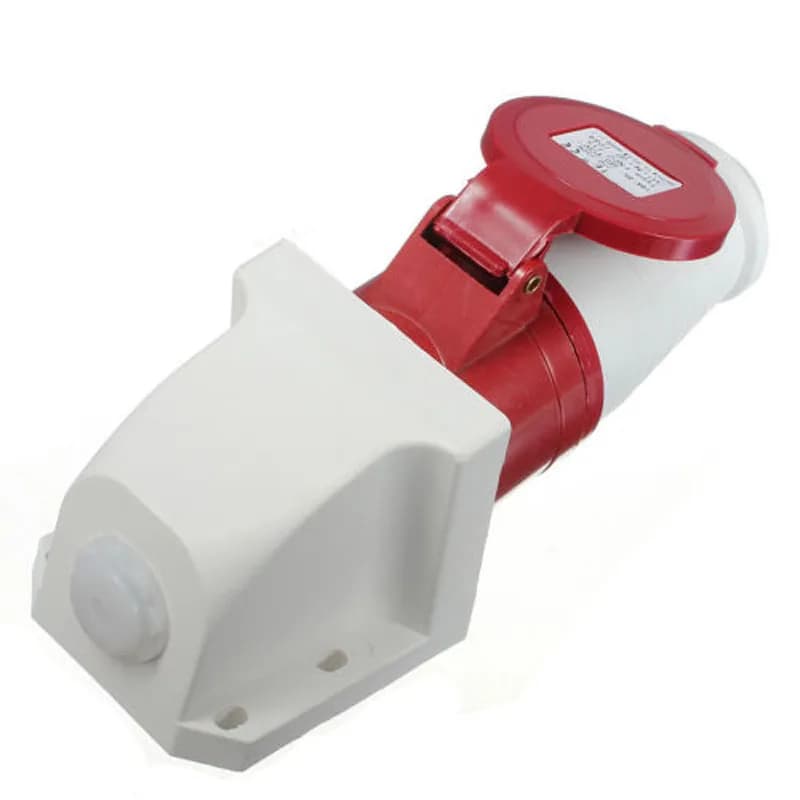 Prise et prise étanches IP44, 16 A, 5 broches, 3 phases, 380-415V, 3 P + N + terre 16A