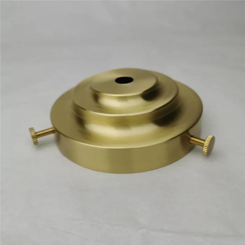 Base de lampe de polissage de griffe d'abat-jour de bureau en laiton avec vis à 3 trous plaque de pl