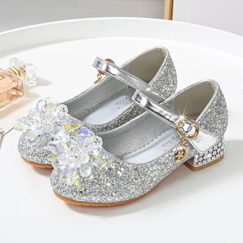 Chaussures pour enfants à fleurs plage princesse fille chaussures pour enfants paillettes chaussures
