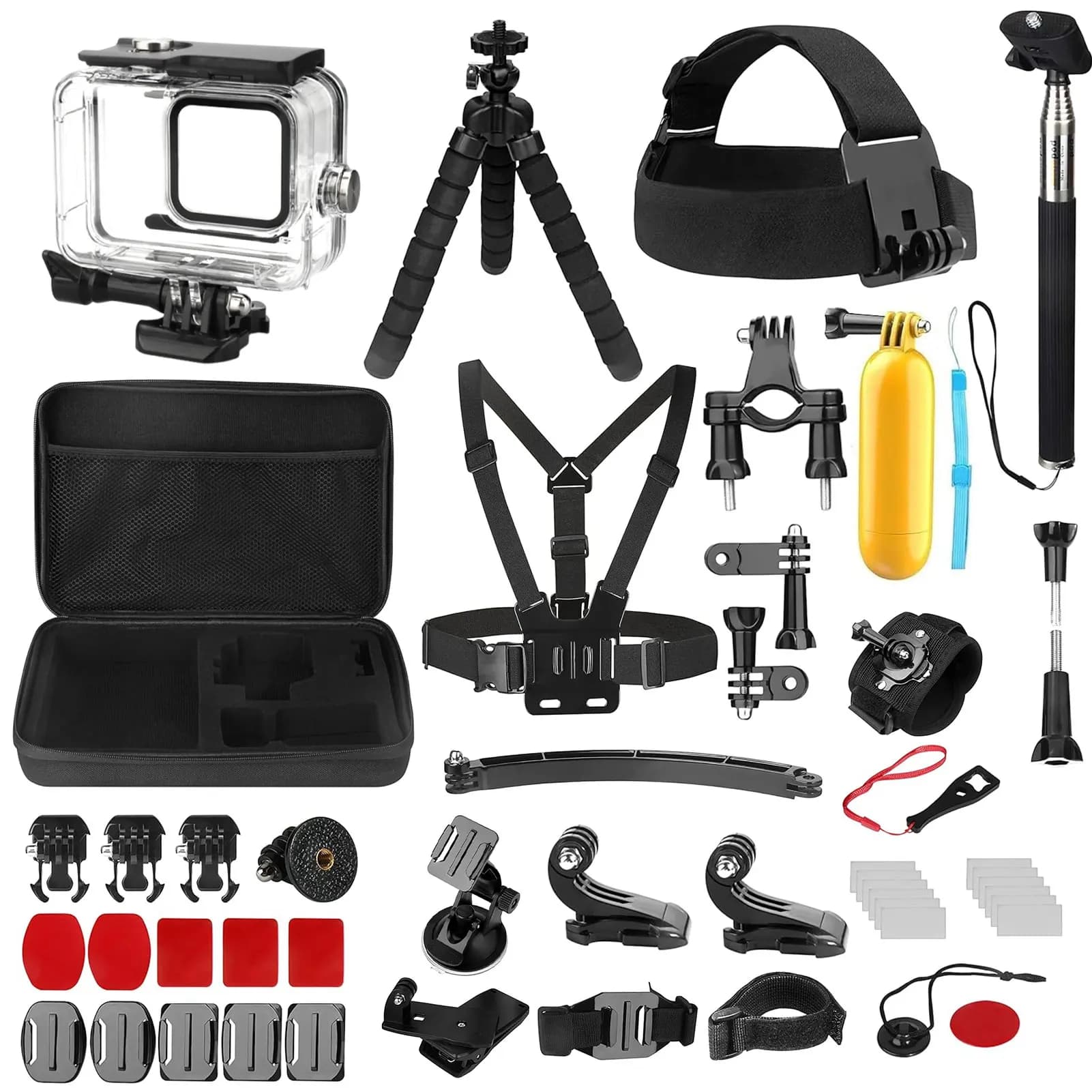 Kit d'accessoires pour caméra d'action 60 en 1 pour GoPro Hero 13 12 11 10 9 8 AKASO Sjcam