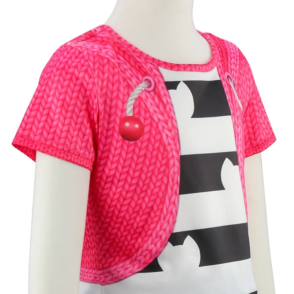 Hauts de chat rayés Gabby pour enfants, avec pantalon, accessoire pour petite fille, fête d'annivers