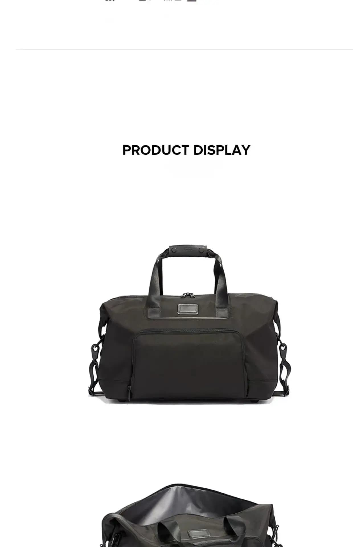 Sac de voyage en nylon balistique pour homme, grand sac de voyage, sac de week-end, bagage à main po