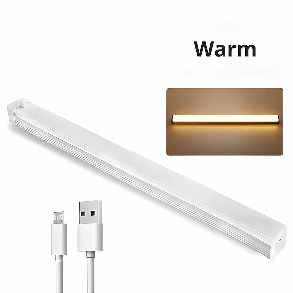 Veilleuses à détecteur de mouvement, lampe LED sans fil, USB aste, magnétique pour armoire, chambre,