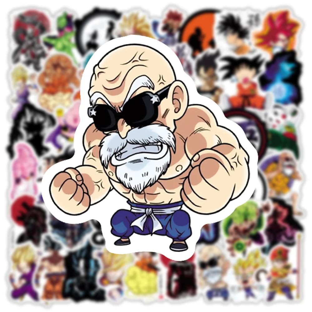 10/30/50pcs Dragon Ball Classique Autocollants Étanches pour Amusant Enfant Dessin Animé Autocollant