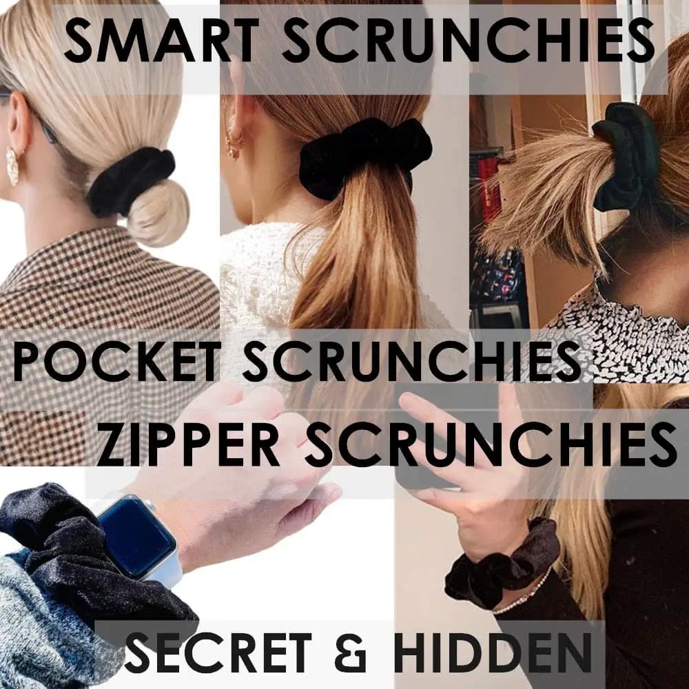 1/3/5 pièces portables ⁣ Étui de rangement pour cravates de cheveux, vue secrète cachée, chouchou po