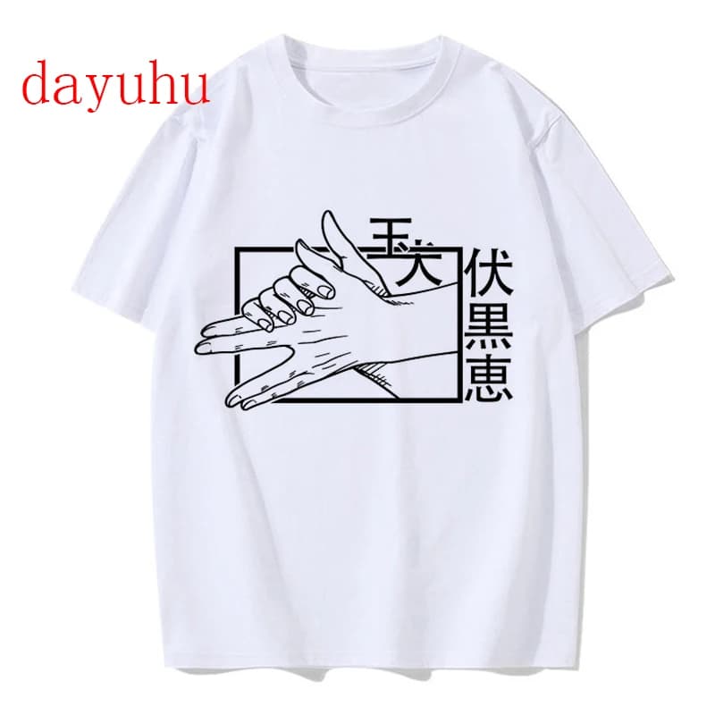 T-shirt Manga japonais Anime Jujutsu Kaisen T-shirt gojo satoru hauts Yuji Itadori t-shirts graphiqu