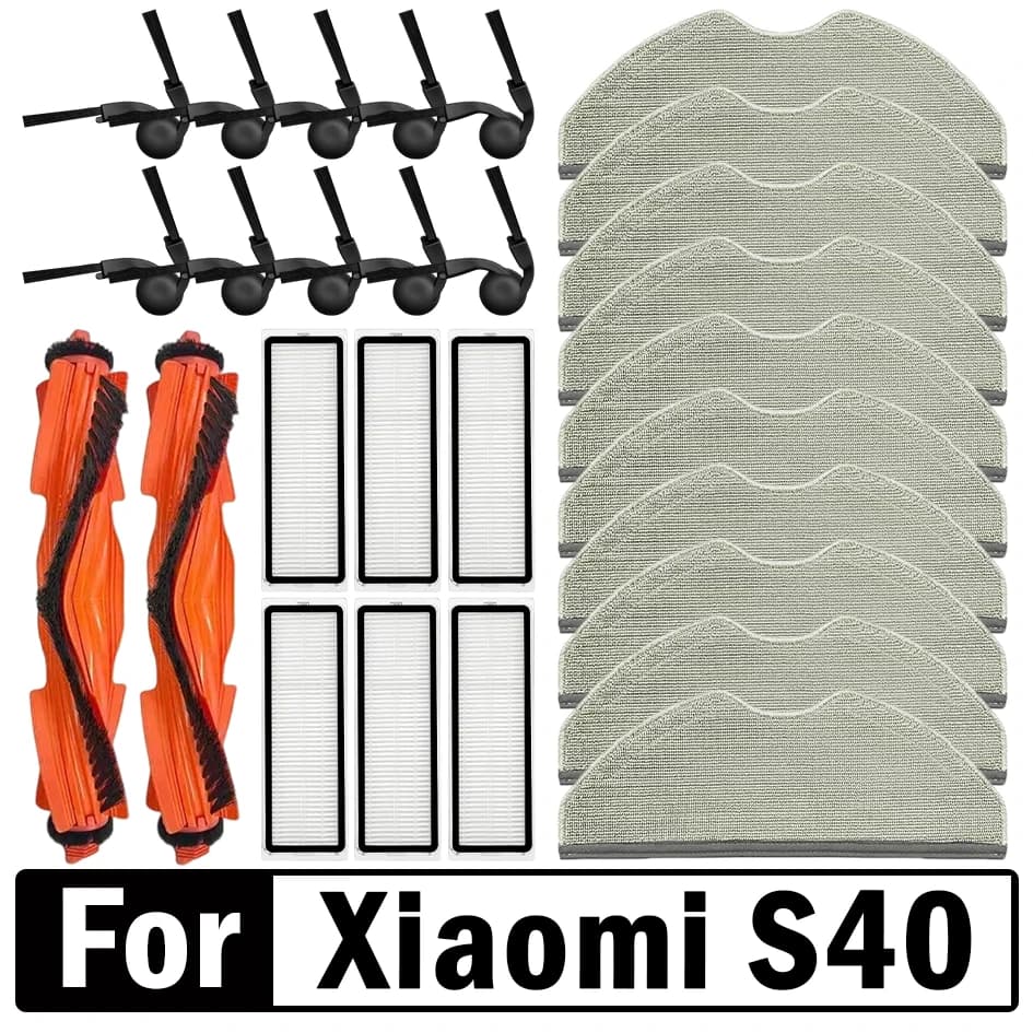 Pièces détachées et consommables pour robot aspirateur Xiaomi S40 / OV81 : brosse principale, brosse