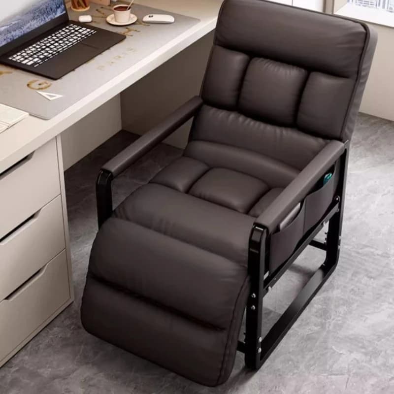 Fauteuil inclinable pliable, chaise de salon, de sieste, de bureau, confortable, ergonomique, réglab