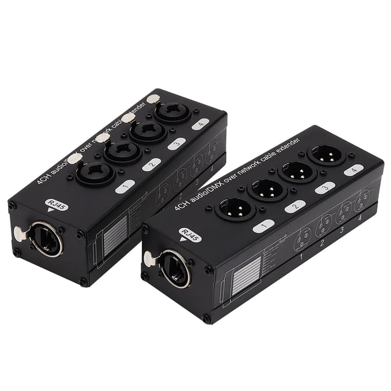 Câble d'extension audio et DMX sur réseau, prolongateur de signal mâle et femelle, 4 canaux, 3 broch
