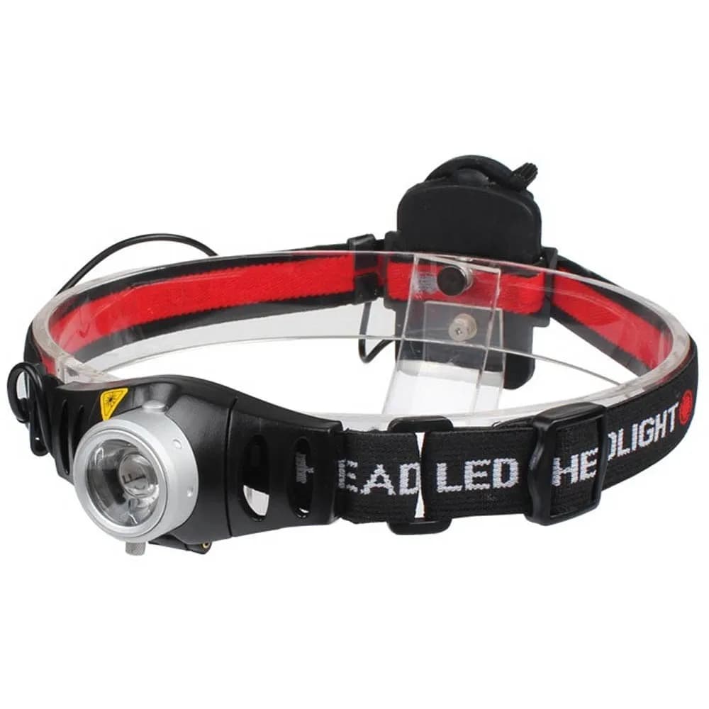Lampe frontale LED à mise au point réglable 2000 lumens, torche pour Camping en plein air, pêche, la