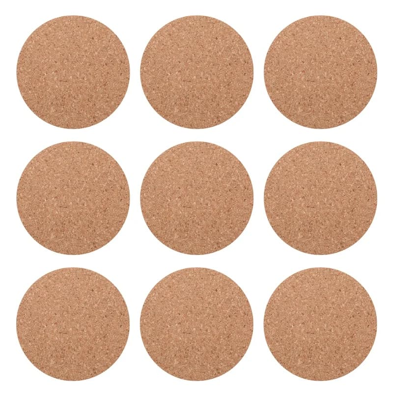 Cowijk-Cliquets de barre de liège absorbants et réutilisables, 90mm, optique 5mm, lot de 10