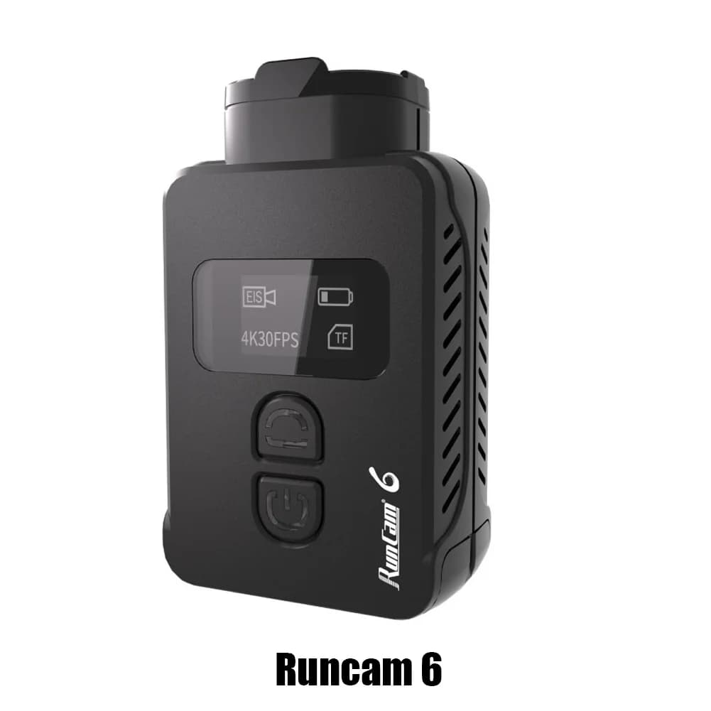 RunCam 6 4K 30HD caméra FPV d'action Portable IMX377 (12MP) capteur Format vidéo MP4 prise en charge