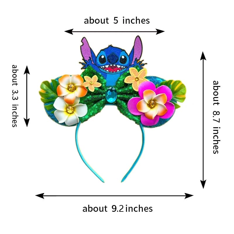 2025 nouveau Style Mickey Minnie oreille bandeau paillettes arcs fille adulte enfants Halloween fête