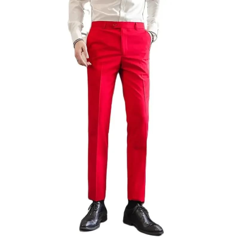 Pantalons formels hommes 2024 nouveau élégant homme bureau travail pantalon décontracté élastique co