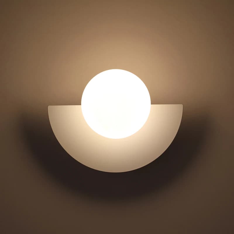 Mur LED lampe nordique en fer forgé chambre chevet applique murale Simple coloré boule en plastique 