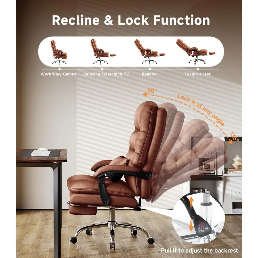 Chaise de bureau, grande et grande chaise de bureau, chaise de bureau ergonomique, chaises d'ordinat